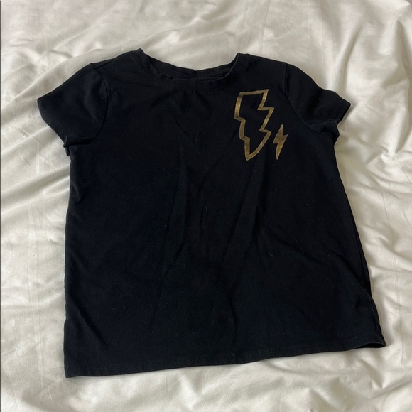 Kids Girls Gold Star and Lightning Bolt T-Shirt Bundle - Picture 2 of 7